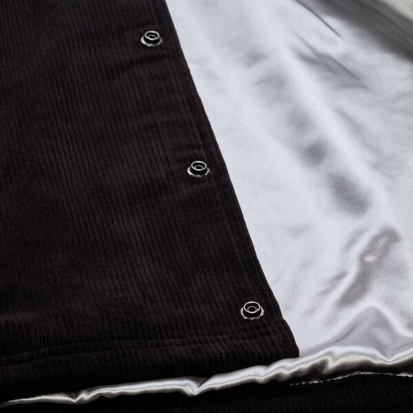 Los Angeles Kings Black Off the Bus Corduroy Coaches Full-Snap Jacket