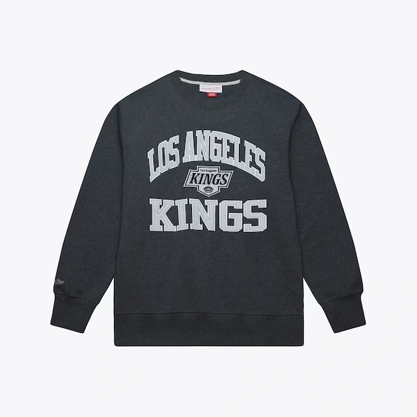 Los Angeles Kings Charcoal Playoff Win Fleece Pullover Sweatshirt