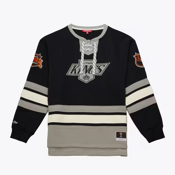 Women's Los Angeles Kings Black Lace-Up Pullover Sweatshirt