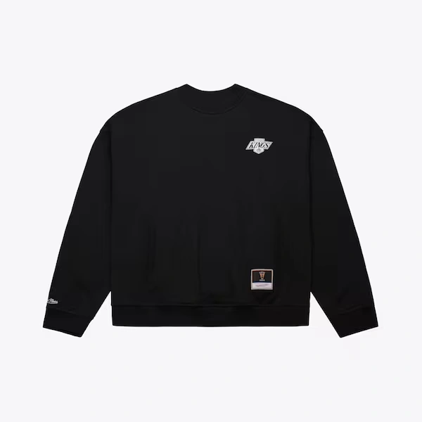 Los Angeles Kings Black Oversweep Crewneck Sweatshirt