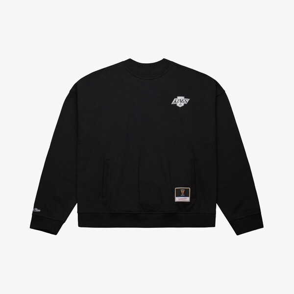 Los Angeles Kings Black Oversweep Crewneck Sweatshirt