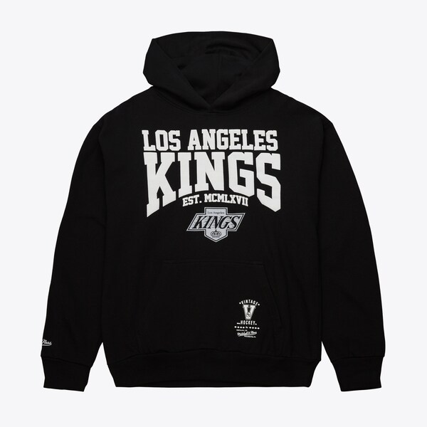 Los Angeles Kings Black Vintage Home Team Pullover Hoodie