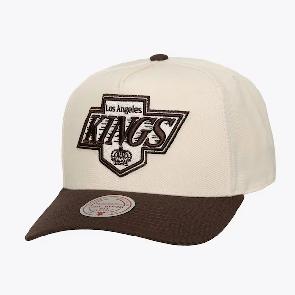 Los Angeles Kings Cream/Brown Vintage Two-Tone Fashion Pro Pinch Snapback Hat