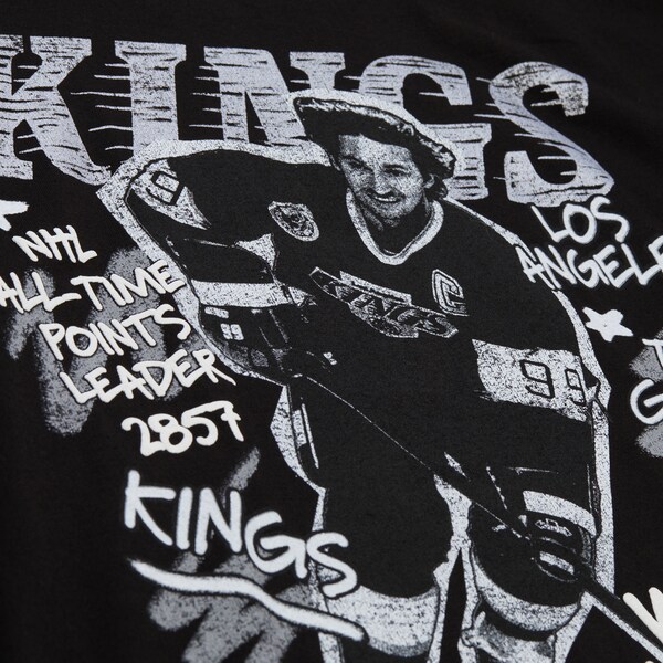 Wayne Gretzky Los Angeles Kings Black Chalked Up T-Shirt