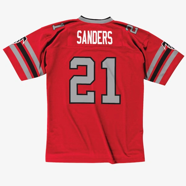 Deion Sanders Atlanta Falcons 1989 Red Legacy Player Jersey 3 Deion Sanders Atlanta Falcons 1989 Red Legacy Player Jersey