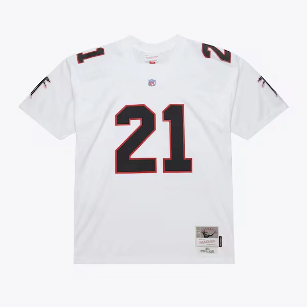 Deion Sanders Atlanta Falcons 1992 White Legacy Player Jersey