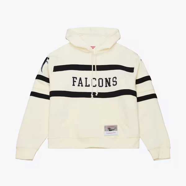 Women's Atlanta Falcons Cream Head Coach Hoodie