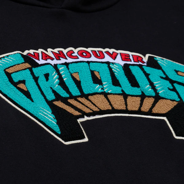 Vancouver Grizzlies Black Team Legacy Fleece Hoodie 4 Vancouver Grizzlies Black Team Legacy Fleece Hoodie