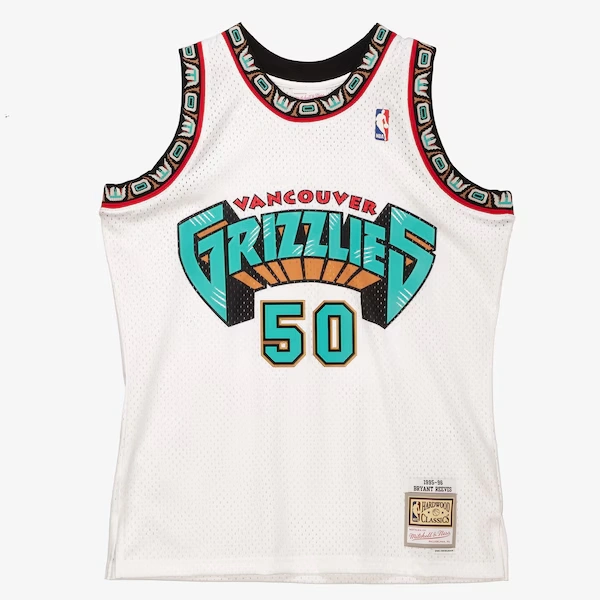 Bryant Reeves Vancouver Grizzlies 1995-96 White Swingman Jersey