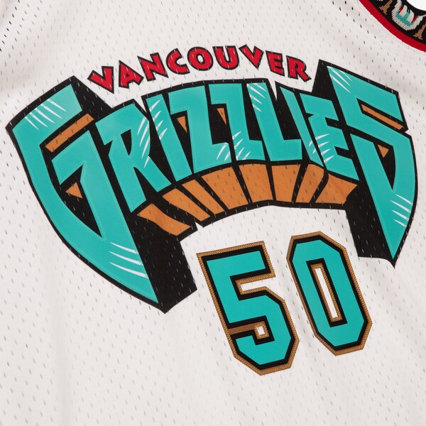 Bryant Reeves Vancouver Grizzlies 1995-96 White Swingman Jersey 4 Bryant Reeves Vancouver Grizzlies 1995-96 White Swingman Jersey