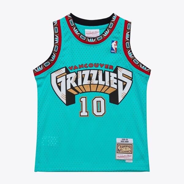 Youth Mike Bibby Turquoise Vancouver Grizzlies 1998/99 Swingman Jersey