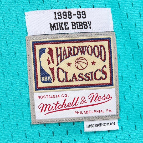 Youth Mike Bibby Turquoise Vancouver Grizzlies 1998/99 Swingman Jersey 6 Youth Mike Bibby Turquoise Vancouver Grizzlies 1998/99 Swingman Jersey