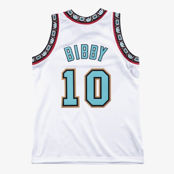 Mike Bibby Vancouver Grizzlies 1998-99 White Swingman Player Jersey 3 Mike Bibby Vancouver Grizzlies 1998-99 White Swingman Player Jersey