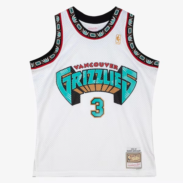 Shareef Abdur-Rahim Vancouver Grizzlies 1996-97 White Swingman Player Jersey