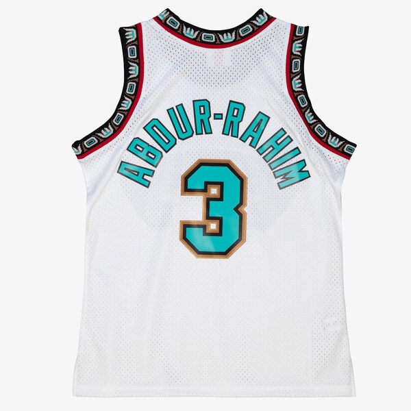 Shareef Abdur-Rahim Vancouver Grizzlies 1996-97 White Swingman Player Jersey 3 Shareef Abdur-Rahim Vancouver Grizzlies 1996-97 White Swingman Player Jersey