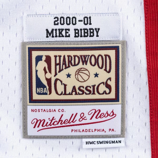 Mike Bibby Vancouver Grizzlies 2000-01 White Swingman Player Jersey 4 Mike Bibby Vancouver Grizzlies 2000-01 White Swingman Player Jersey