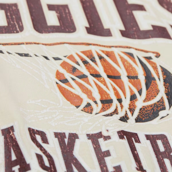 Texas A&M Aggies Cream Vintage Basketball T-Shirt
