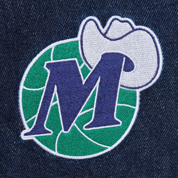Dallas Mavericks Navy Denim Full-Snap Long Sleeve Shirt 4 Dallas Mavericks Navy Denim Full-Snap Long Sleeve Shirt