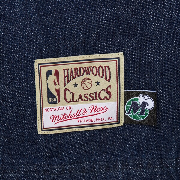 Dallas Mavericks Navy Denim Full-Snap Long Sleeve Shirt 5 Dallas Mavericks Navy Denim Full-Snap Long Sleeve Shirt