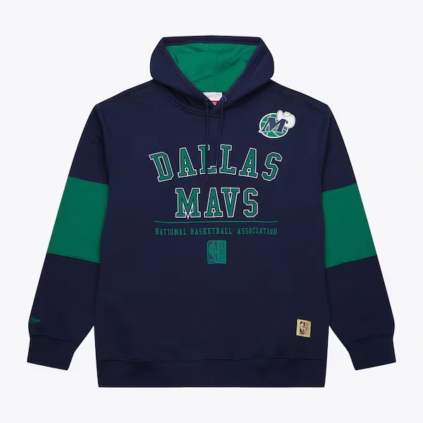 Dallas Mavericks Navy Retro Fleece Pullover Hoodie