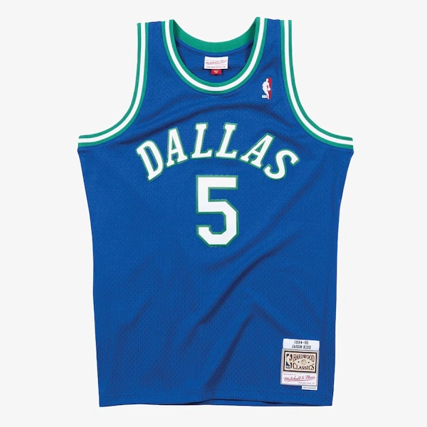 Jason Kidd Dallas Mavericks 1994-95 Blue Swingman Player Jersey