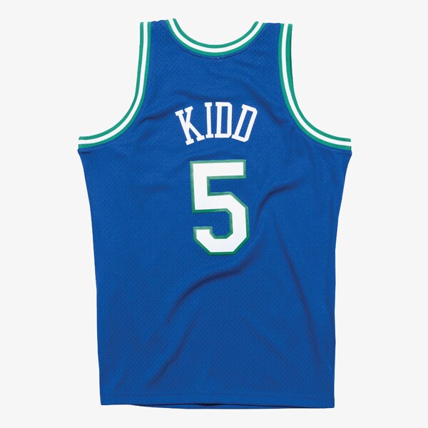 Jason Kidd Dallas Mavericks 1994-95 Blue Swingman Player Jersey 3 Jason Kidd Dallas Mavericks 1994-95 Blue Swingman Player Jersey