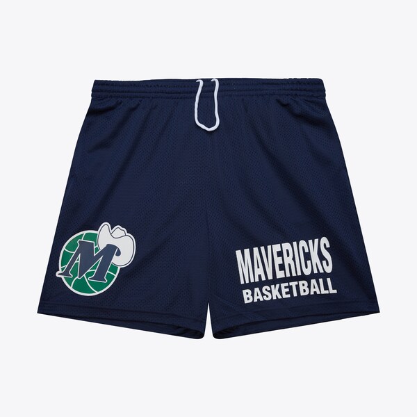 Dallas Mavericks Navy Vintage Logo Gameday Mesh 7\" Shorts