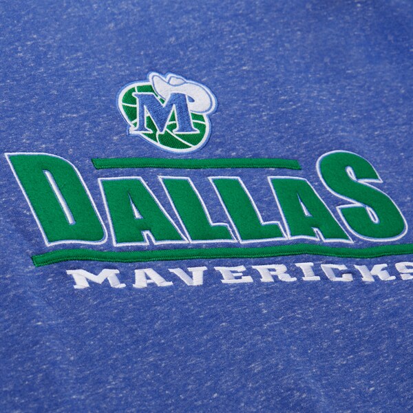 Dallas Mavericks Blue Throwback Fleece Crewneck Sweatshirt 5 Dallas Mavericks Blue Throwback Fleece Crewneck Sweatshirt