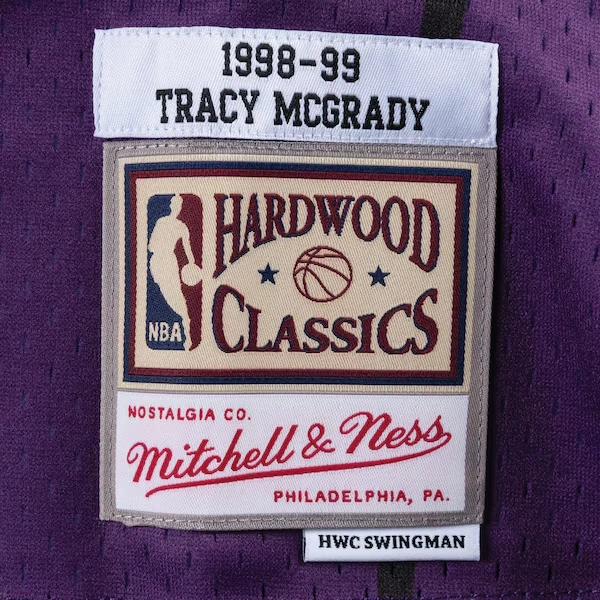Tracy McGrady Toronto Raptors 1998-99 Purple Swingman Player Jersey