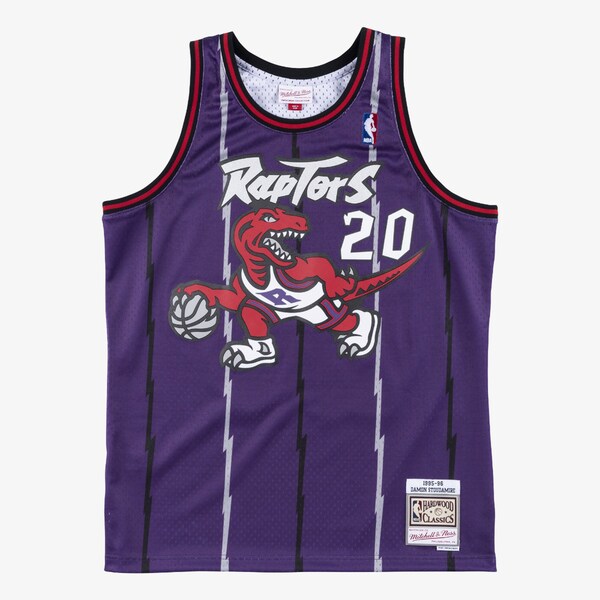 Damon Stoudamire Toronto Raptors 1995-96 Purple Swingman Player Jersey