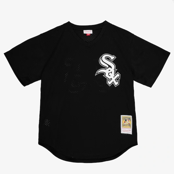 Men's Frank Thomas Chicago White Sox Black 1993 Mesh Batting Practice Jersey