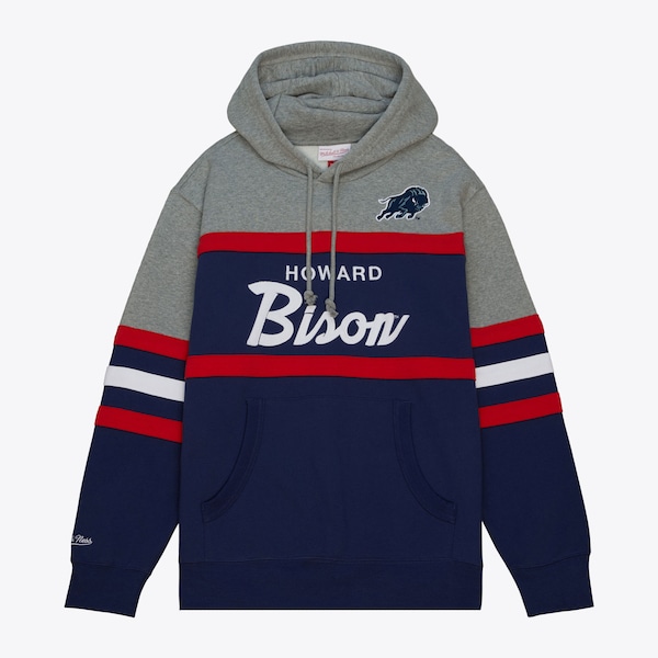 Howard Bison Navy Head Coach Pullover Hoodie
