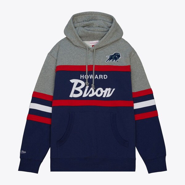 Howard Bison Navy Head Coach Pullover Hoodie