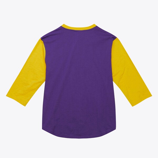 LSU Tigers Purple Legendary Slub 3/4-Sleeve Henley Top