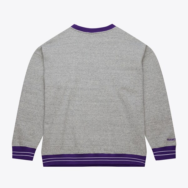 LSU Tigers Heather Gray Vintage Logo Full Field Satin Fleece Pullover Sweatshirt 3 LSU Tigers Heather Gray Vintage Logo Full Field Satin Fleece Pullover Sweatshirt