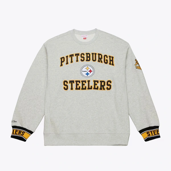 Pittsburgh Steelers Heather Gray Team Celebration Fleece Sweatshirt