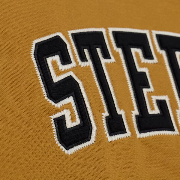 Pittsburgh Steelers Brown/Cream Dusted Fleece Full-Snap Jacket