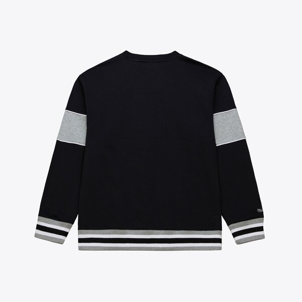 Pittsburgh Steelers Black/Heather Gray Fleece Crewneck Sweatshirt 3 Pittsburgh Steelers Black/Heather Gray Fleece Crewneck Sweatshirt