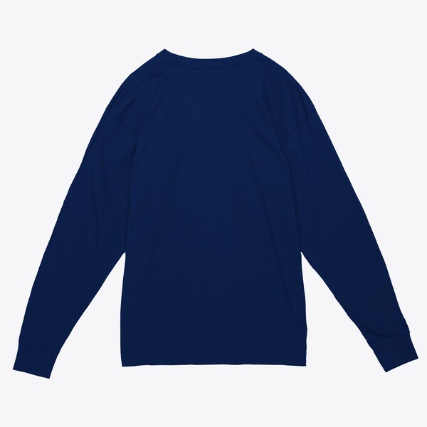 Howard Bison Navy Arched Logo Lockup Slub Long Sleeve T-Shirt 3 Howard Bison Navy Arched Logo Lockup Slub Long Sleeve T-Shirt