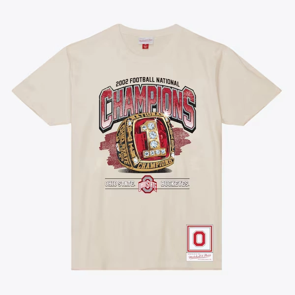 Ohio State Buckeyes Cream Ring T-Shirt