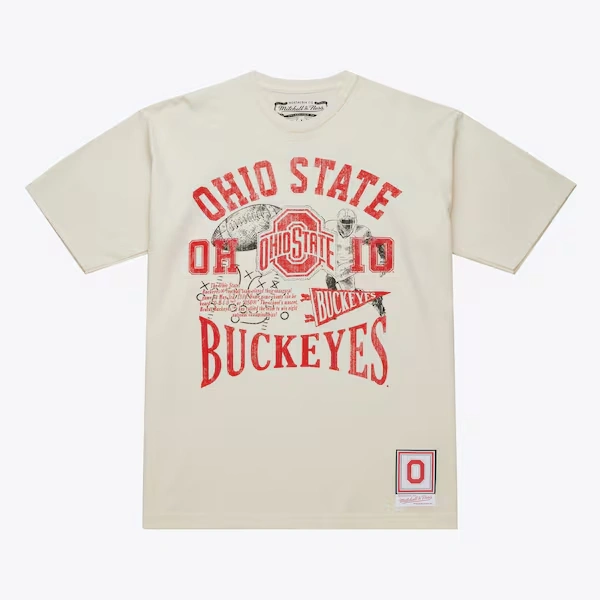 Ohio State Buckeyes Cream Heritage Scholar T-Shirt