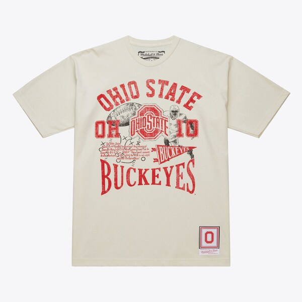 Ohio State Buckeyes Cream Heritage Scholar T-Shirt