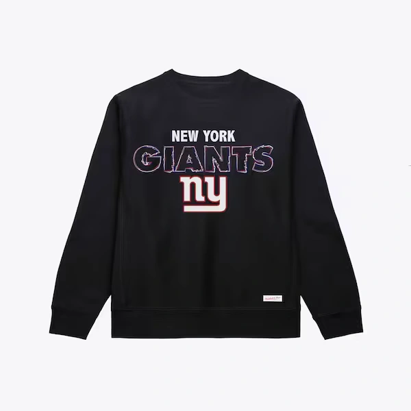 New York Giants Black Sketch Outline Sweatshirt
