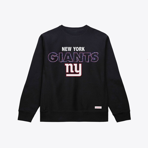 New York Giants Black Sketch Outline Sweatshirt