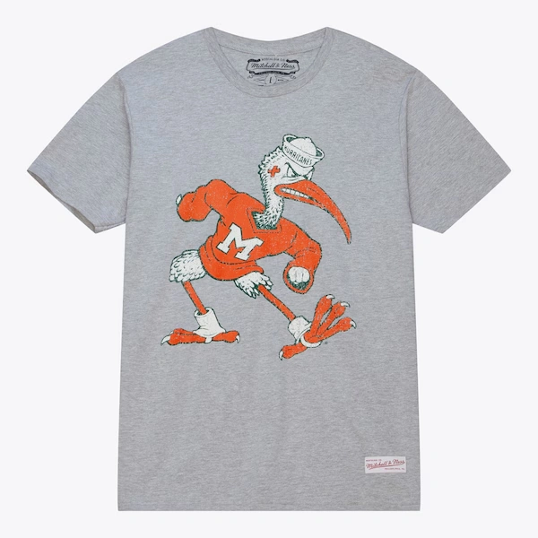 Miami Hurricanes Heather Gray Big Logo T-Shirt