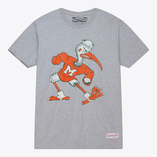 Miami Hurricanes Heather Gray Big Logo T-Shirt