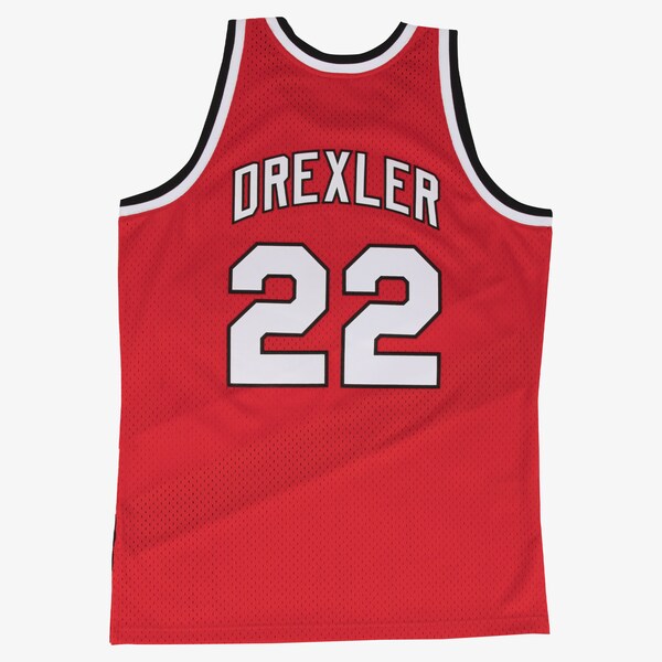 Clyde Drexler Portland Trail Blazers 1983-84 Red Swingman Player Jersey 3 Clyde Drexler Portland Trail Blazers 1983-84 Red Swingman Player Jersey
