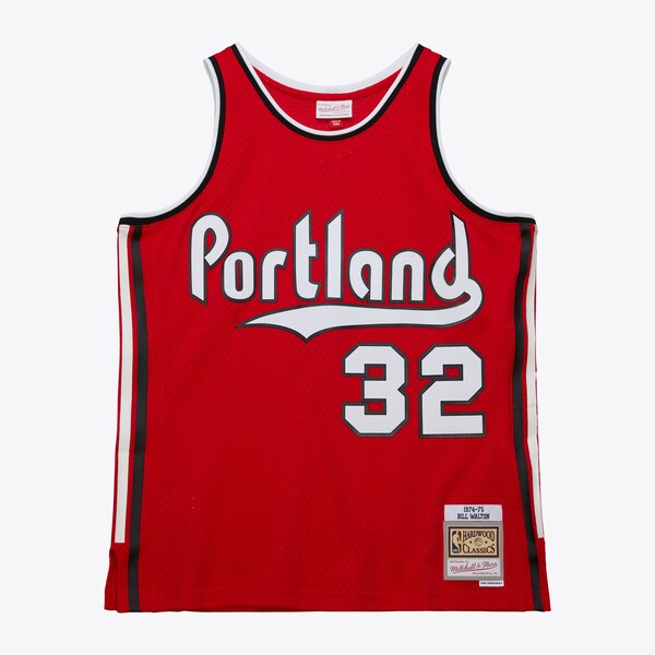 Bill Walton Portland Trail Blazers 1974-75 Red Swingman Jersey