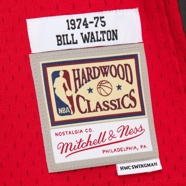 Bill Walton Portland Trail Blazers 1974-75 Red Swingman Jersey 6 Bill Walton Portland Trail Blazers 1974-75 Red Swingman Jersey