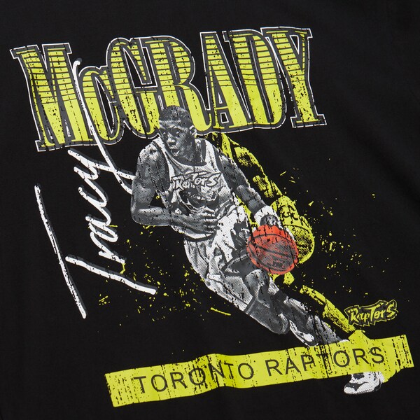 Tracy McGrady Toronto Raptors Black Neon Pop Player T-Shirt